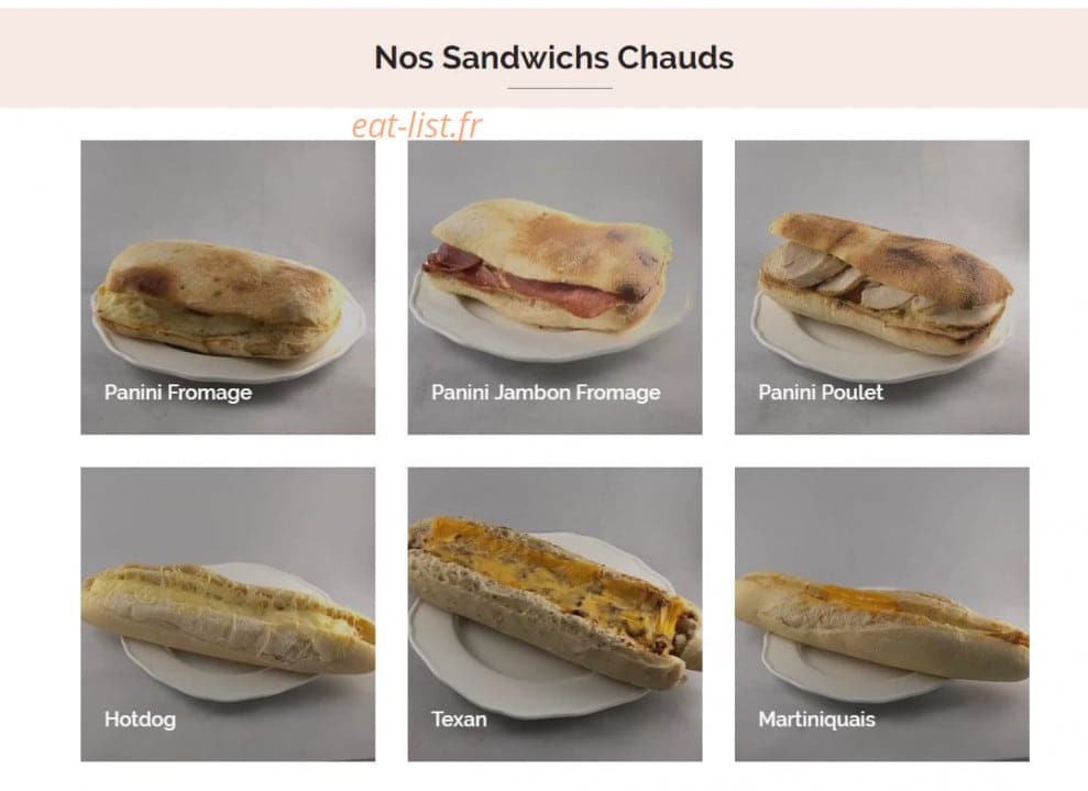 L'Atelier des Pains & co — carte page 9