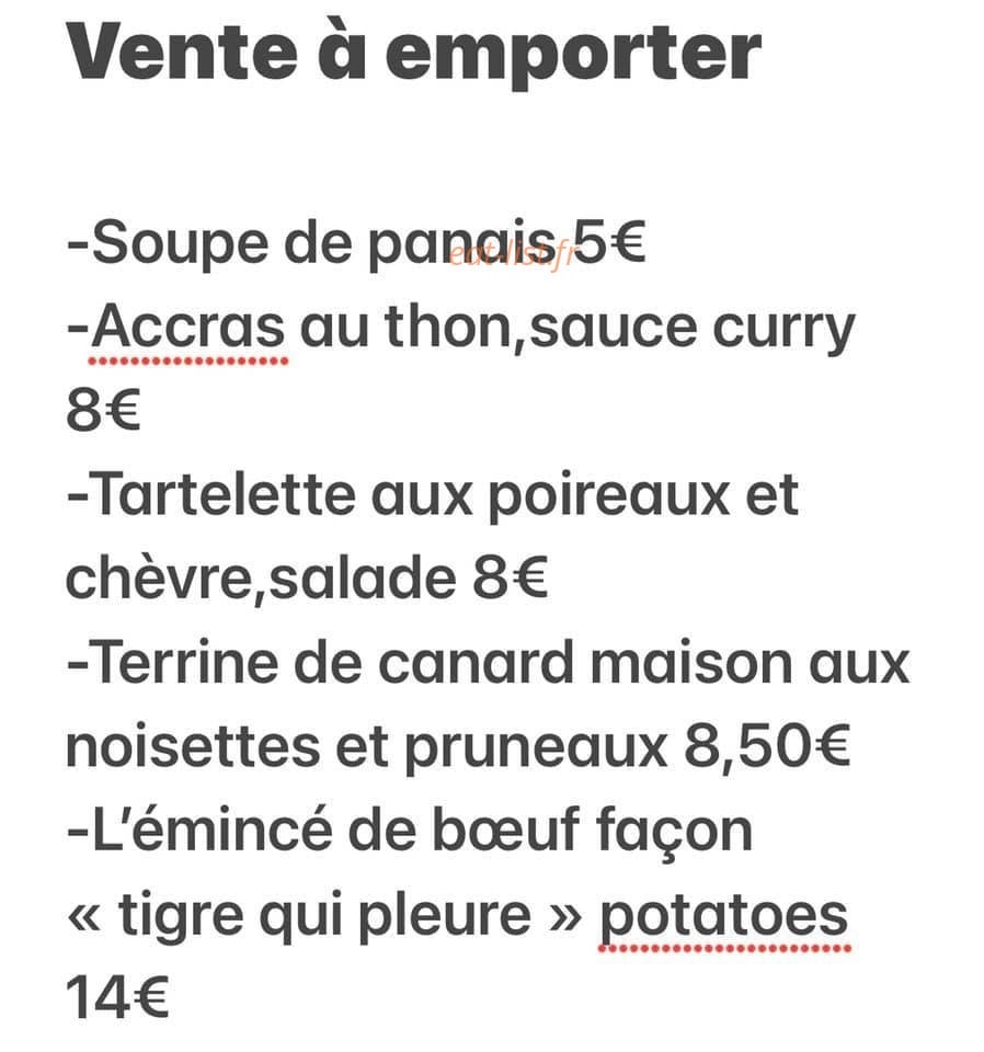 le.bistrot.des.fleurs — carte page 1