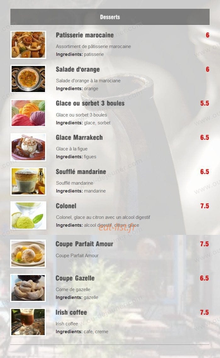 Le Mogador — carte page 4