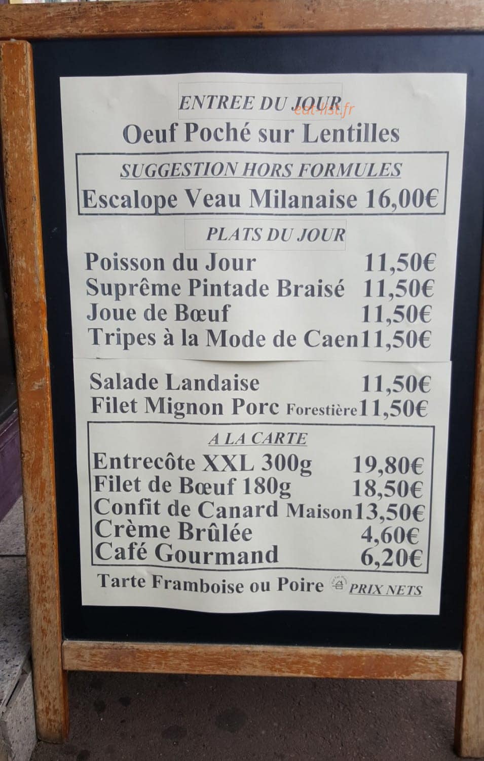 Le Tabac Des Studios — carte page 1