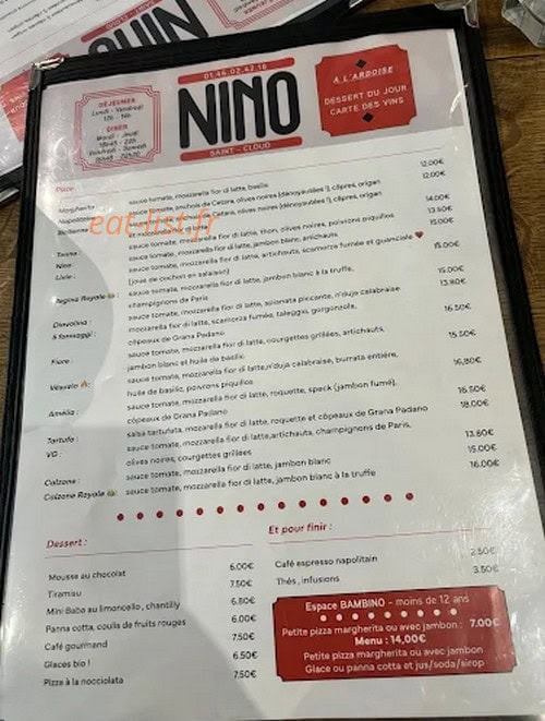 Nino — carte page 1