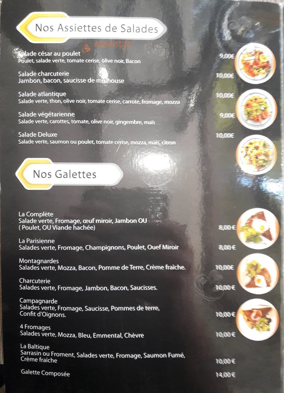 O'paradis Des Crepes — carte page 2