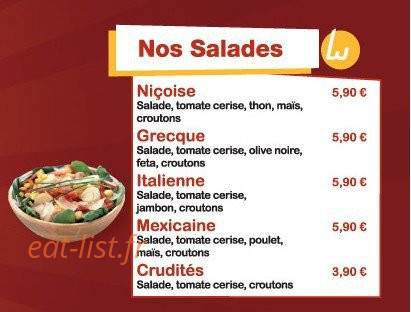 Pizza West — carte page 2