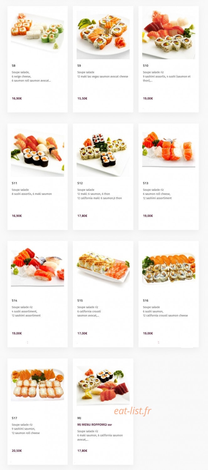 Sushi Trois — carte page 4