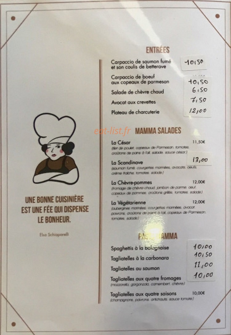 Yes Mama — carte page 1