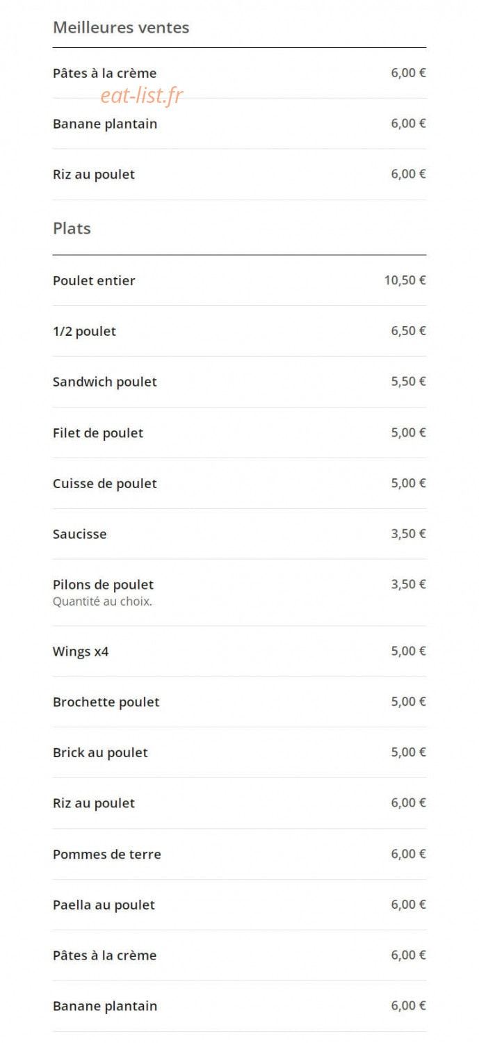 100% Crousti Original — carte page 1