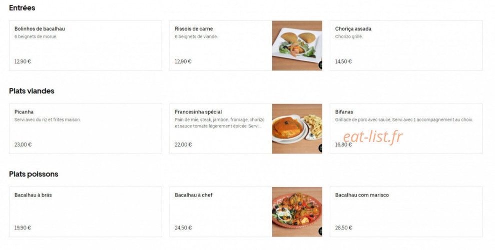 Chez Maria — carte page 1