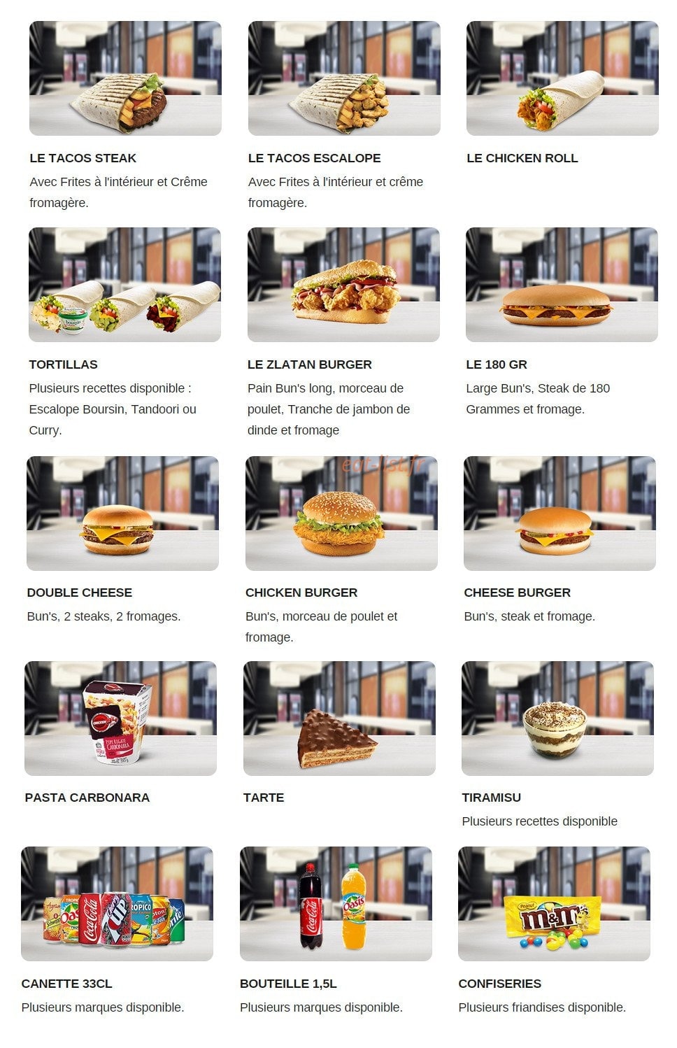 Chicken 94 — carte page 1