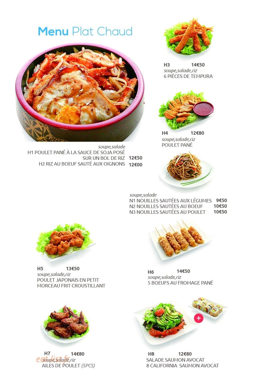 Dream sushi — carte page 8