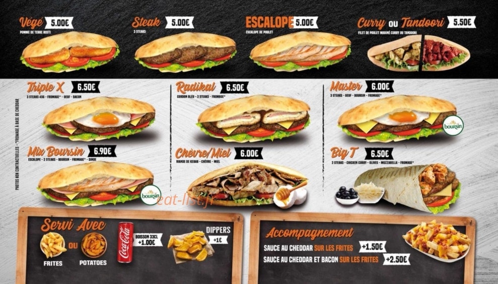 Food Factory — carte page 9