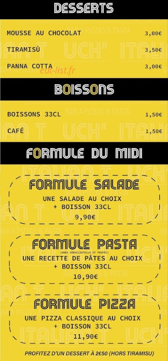Italian Touch' — carte page 5