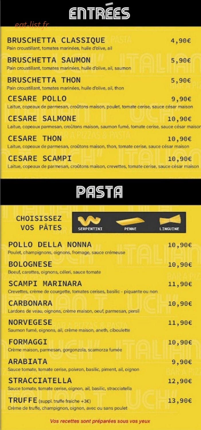 Italian Touch' — carte page 2