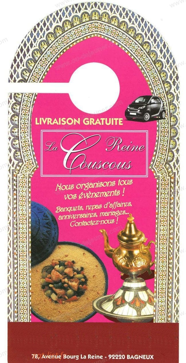La reine couscous — carte page 1