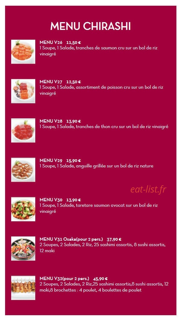 Osaka Bagneux — carte page 1