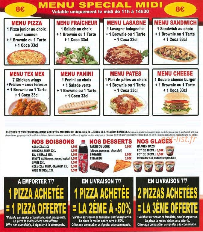 Pizza Presto — carte page 4