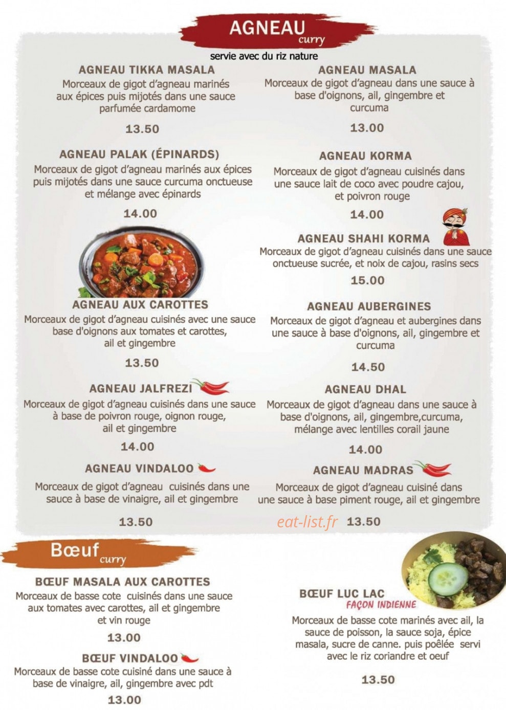 Porte de l'Inde — carte page 6