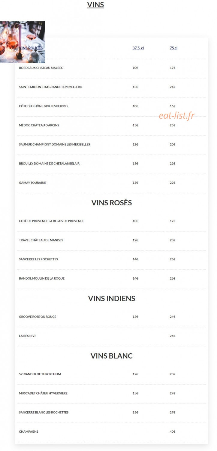 Restaurant Everest — carte page 17