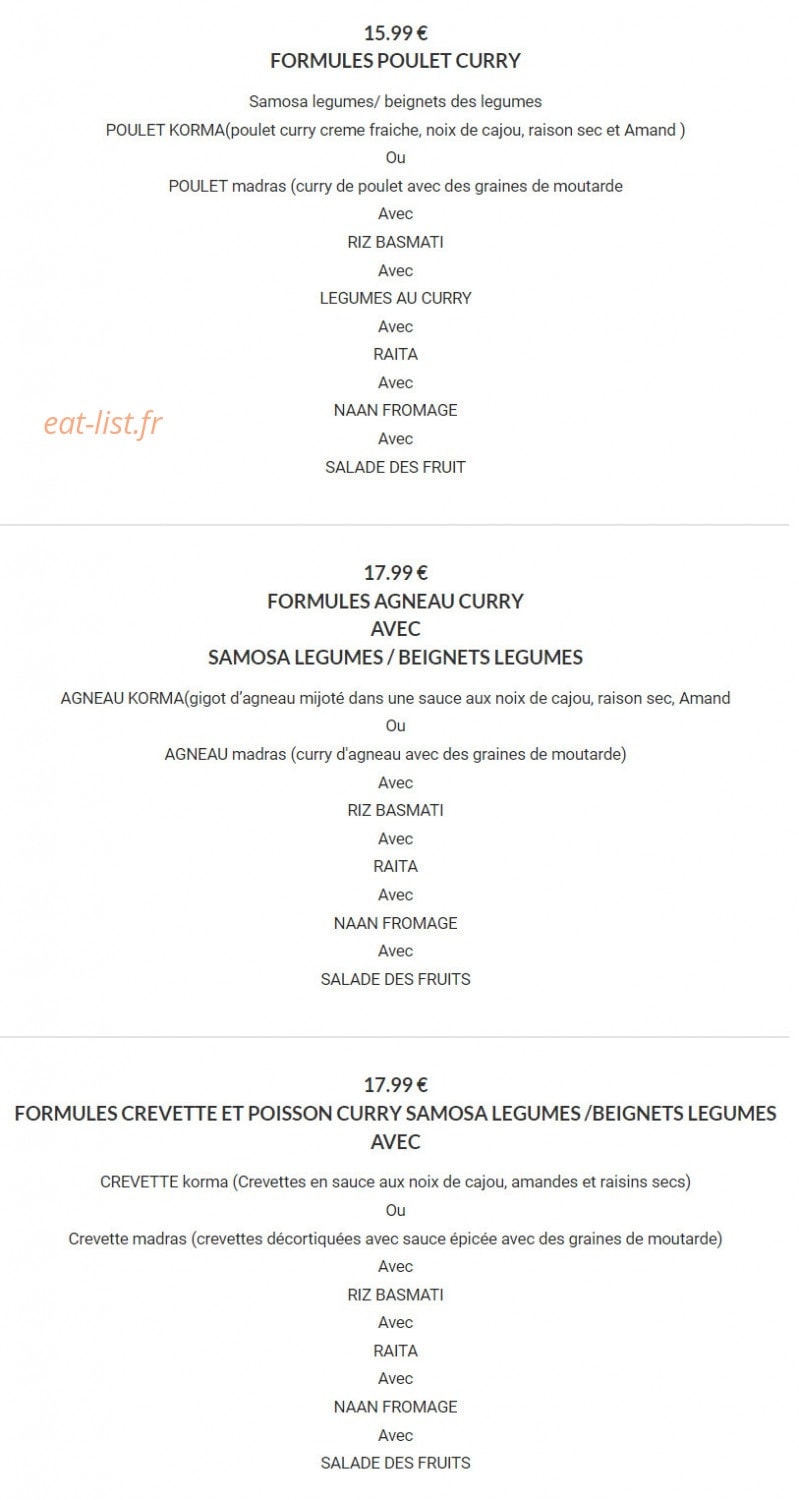 Restaurant Everest — carte page 3