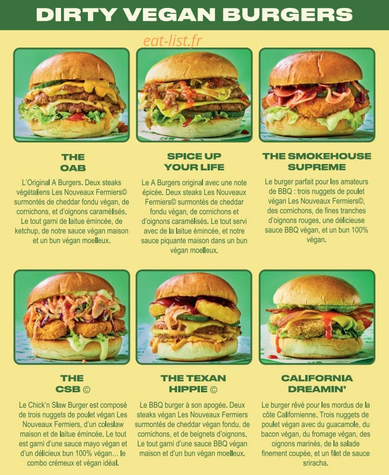 A Burgers — carte page 1