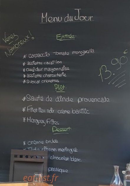 Bistrot du Port — carte page 1