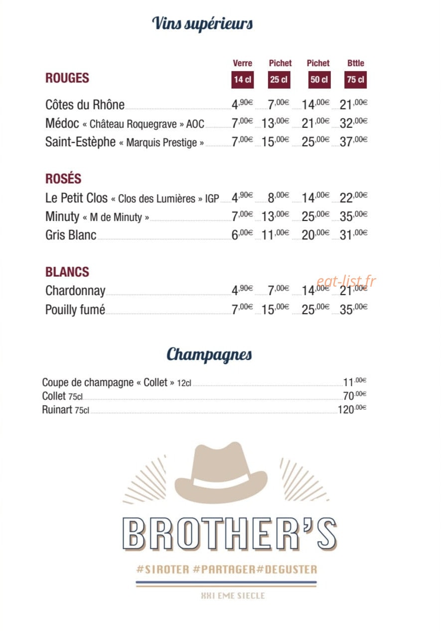 Brother's — carte page 6