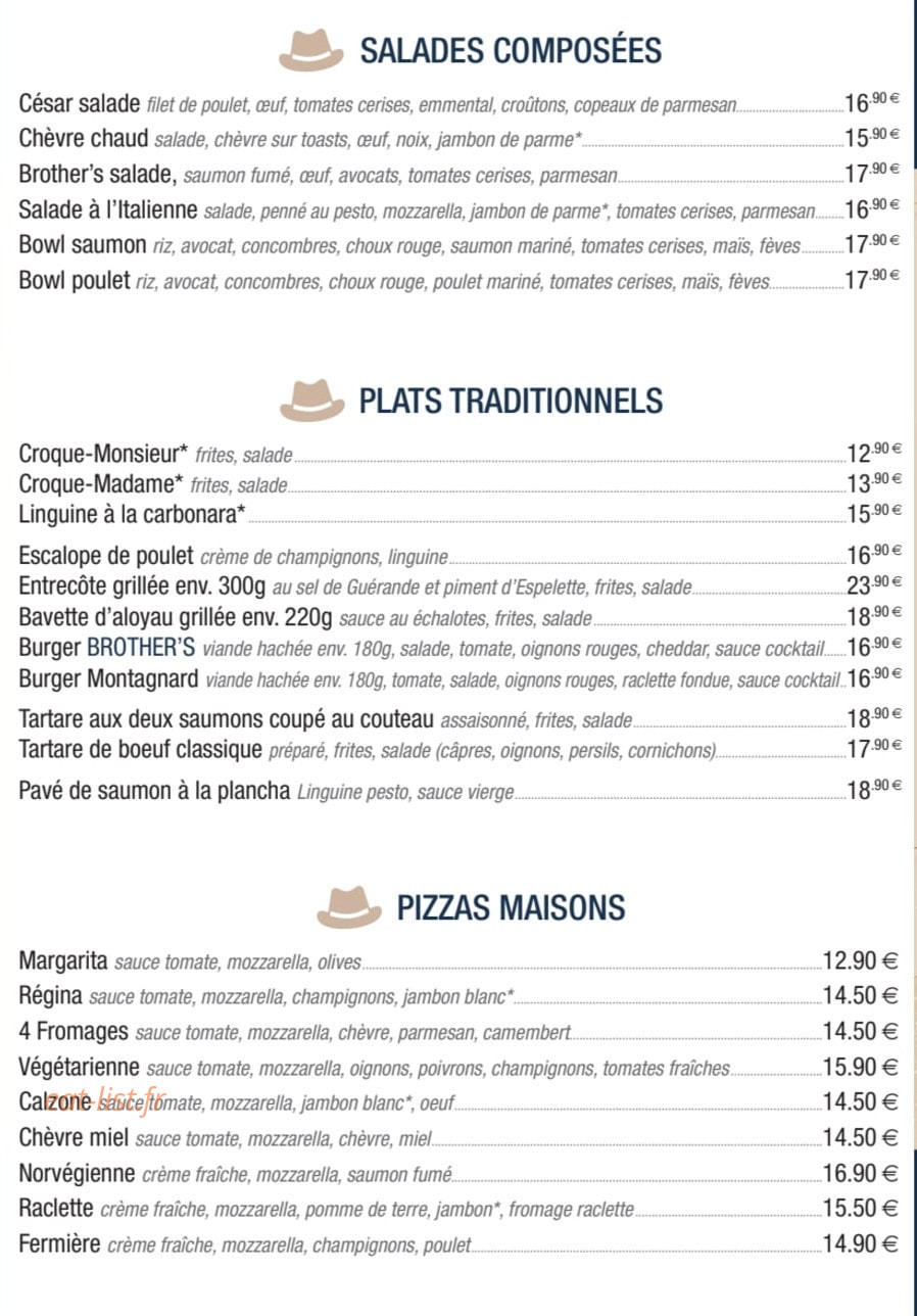 Brother's — carte page 2