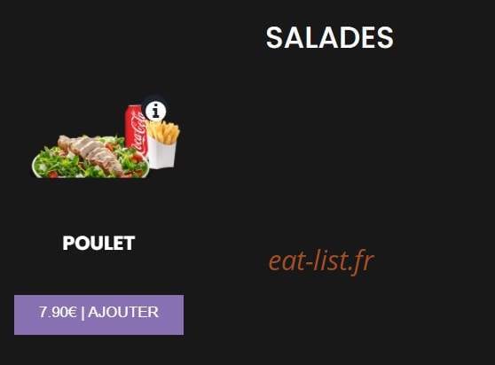Burger Store — carte page 9