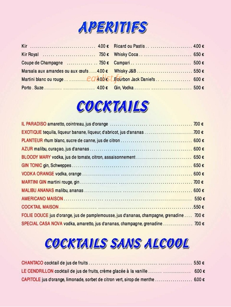 Casa Nova — carte page 6