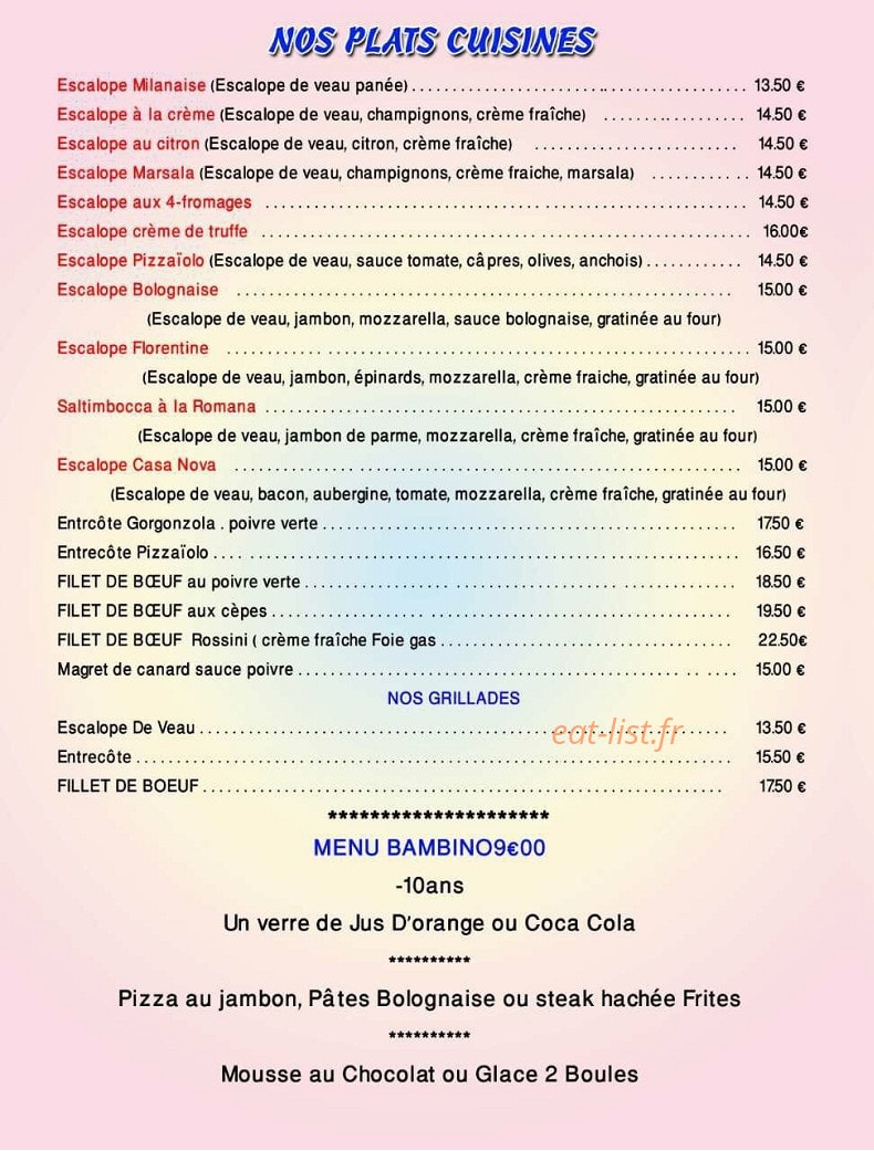 Casa Nova — carte page 2