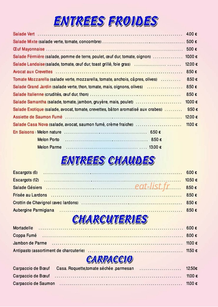 Casa Nova — carte page 3