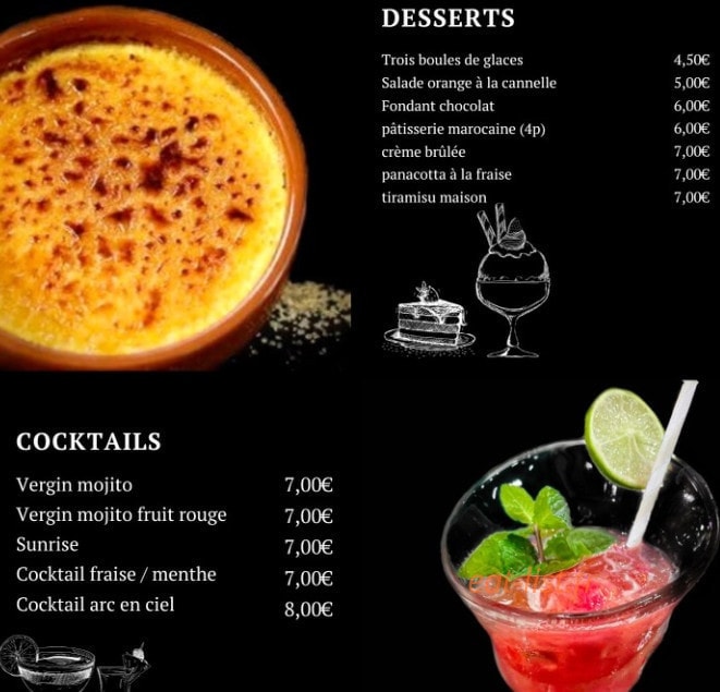 Dar Tajine — carte page 3