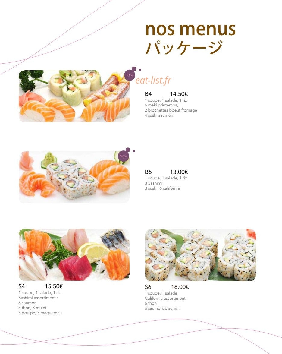 Hoki Sushi — carte page 9