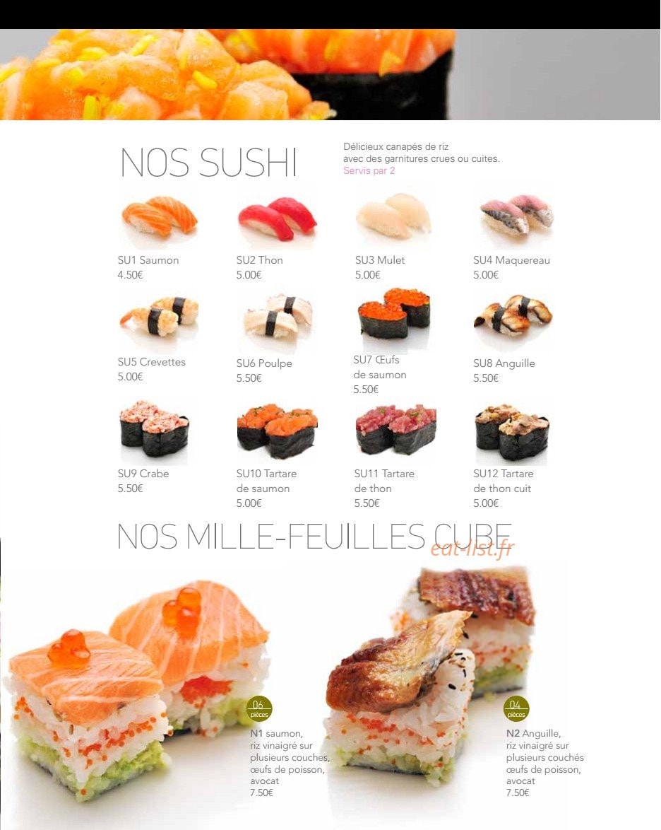 Hoki Sushi — carte page 4