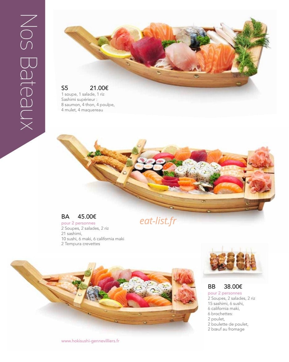 Hoki Sushi — carte page 14