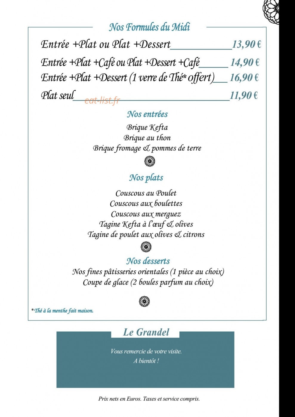 Le Grandel — carte page 2