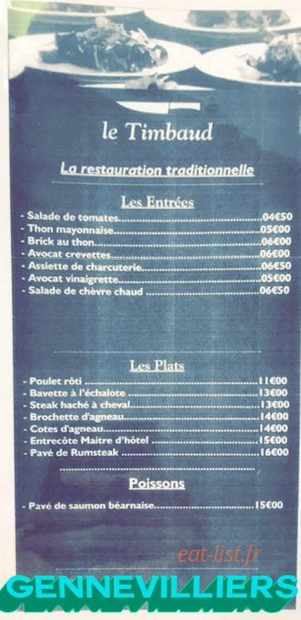 Le Timbaud — carte page 1
