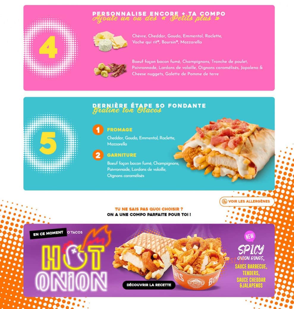 O'tacos — carte page 2