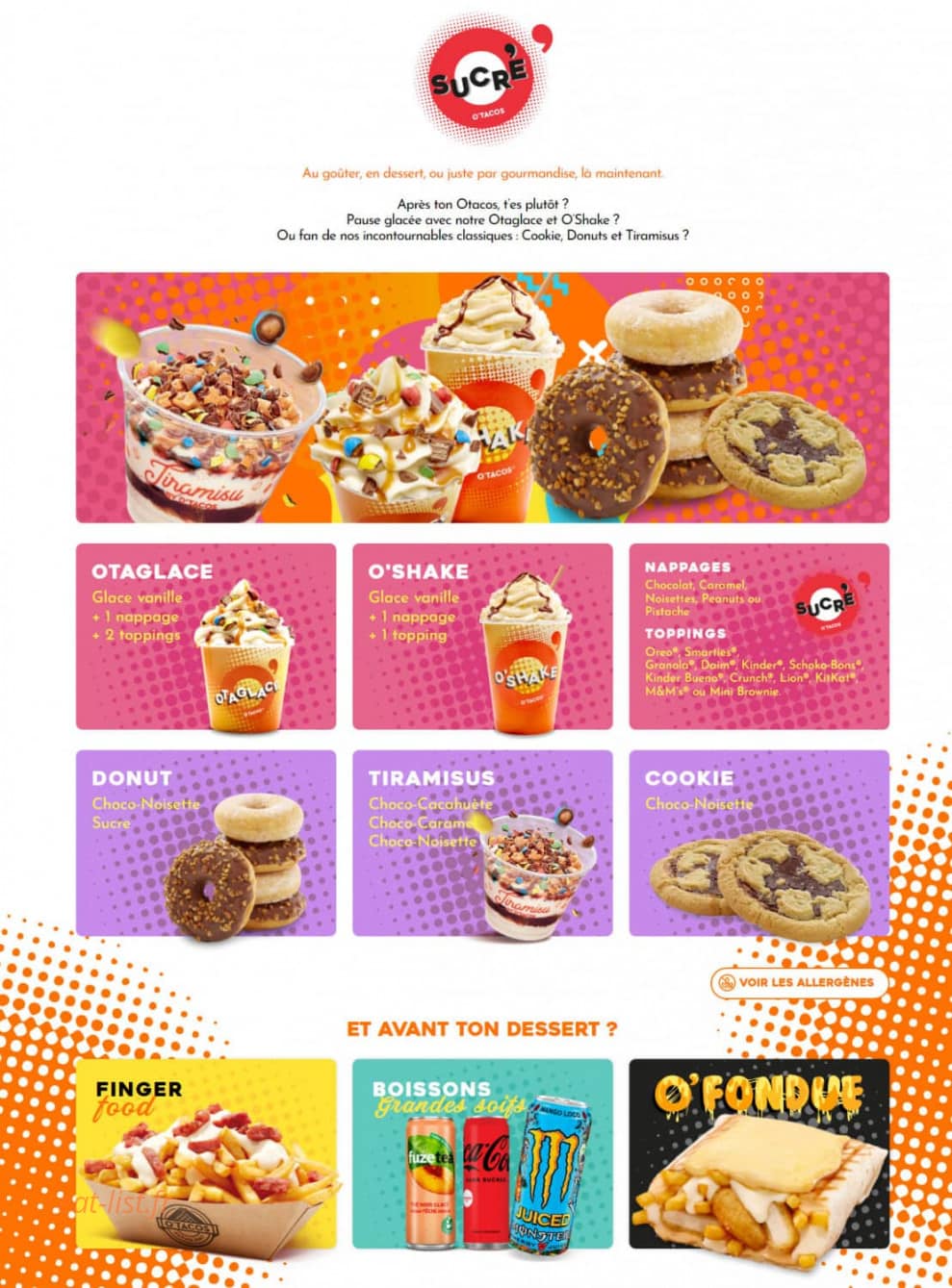 O'tacos — carte page 5