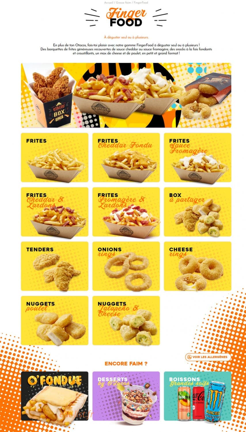 O'tacos — carte page 4
