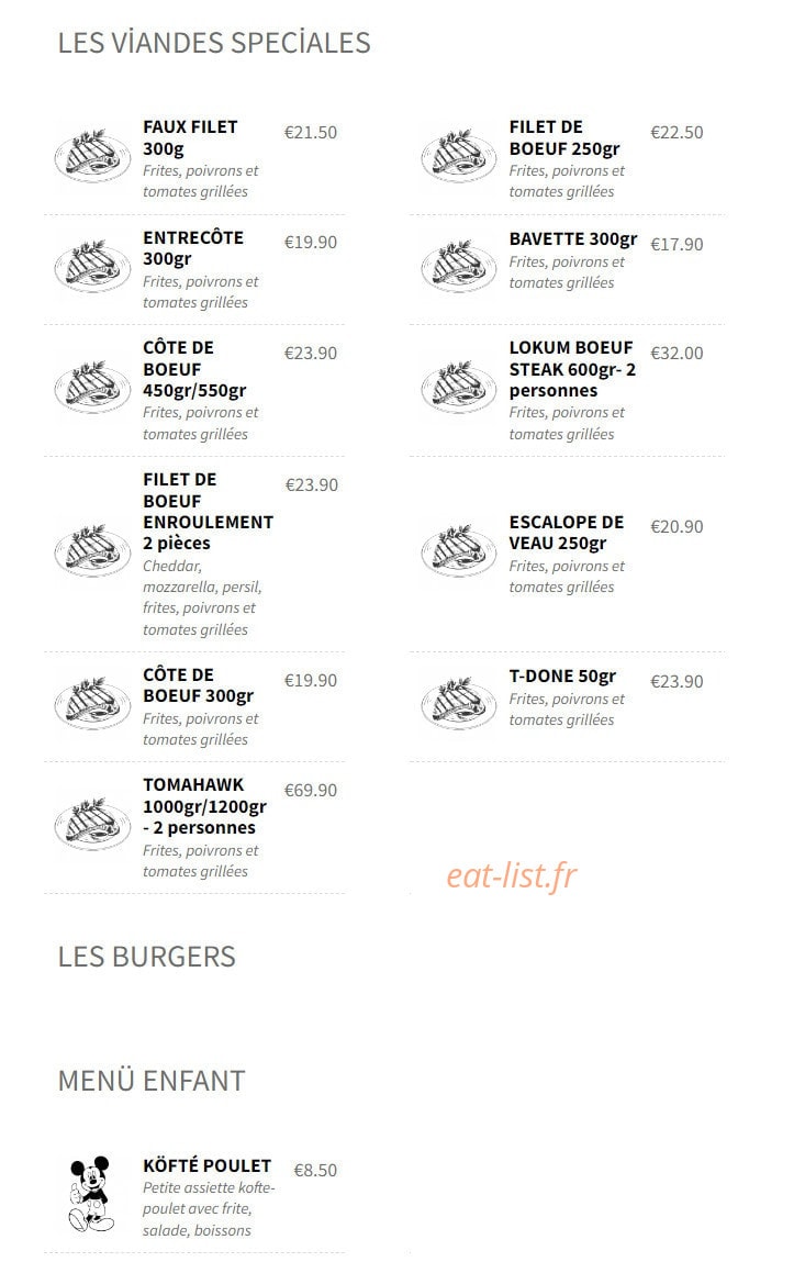 Ottoman Steakhouse — carte page 5