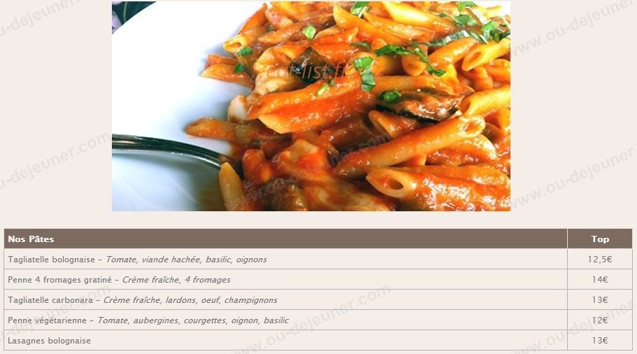 Restaurant l'Alchimiste — carte page 4