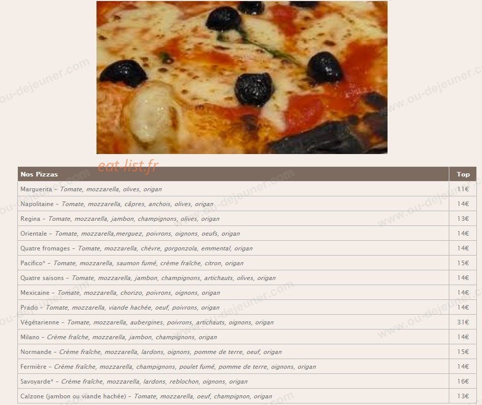 Restaurant l'Alchimiste — carte page 3