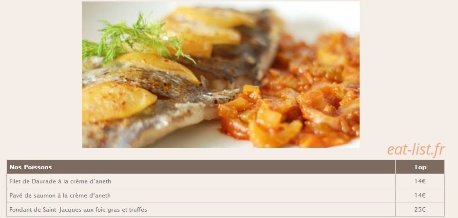 Restaurant l'Alchimiste — carte page 6