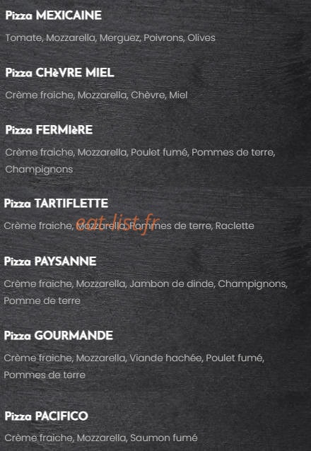 Au Régal — carte page 3