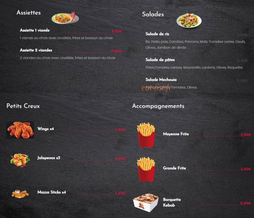 Au Régal — carte page 6