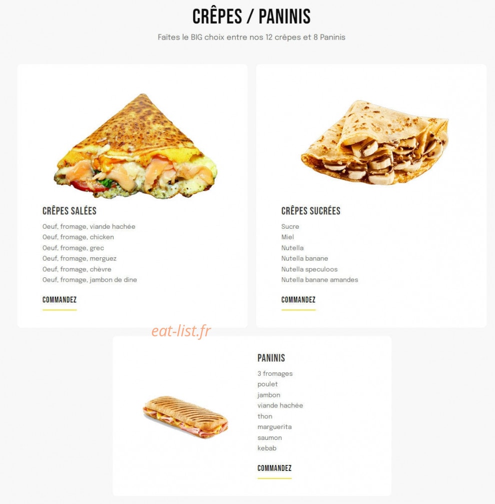 Big Food — carte page 7
