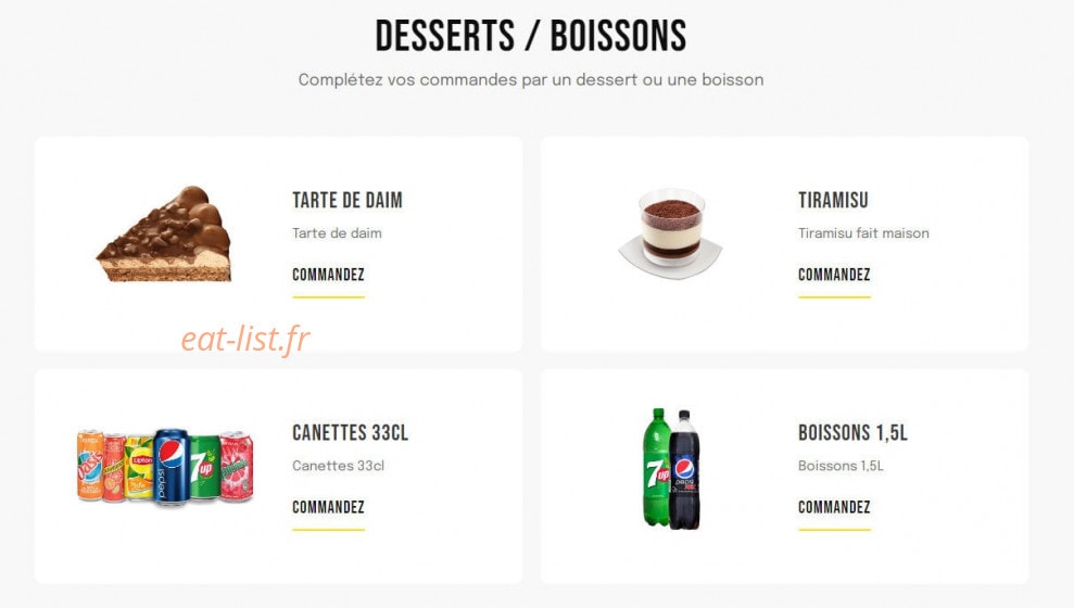 Big Food — carte page 8