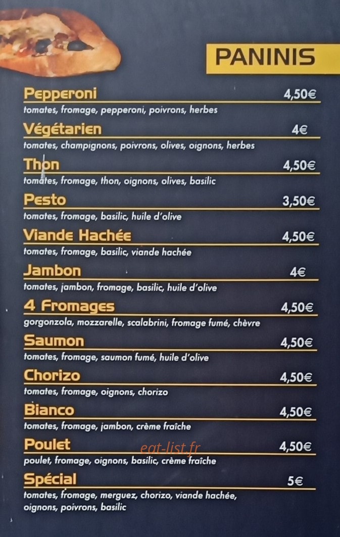 La Pizza — carte page 2