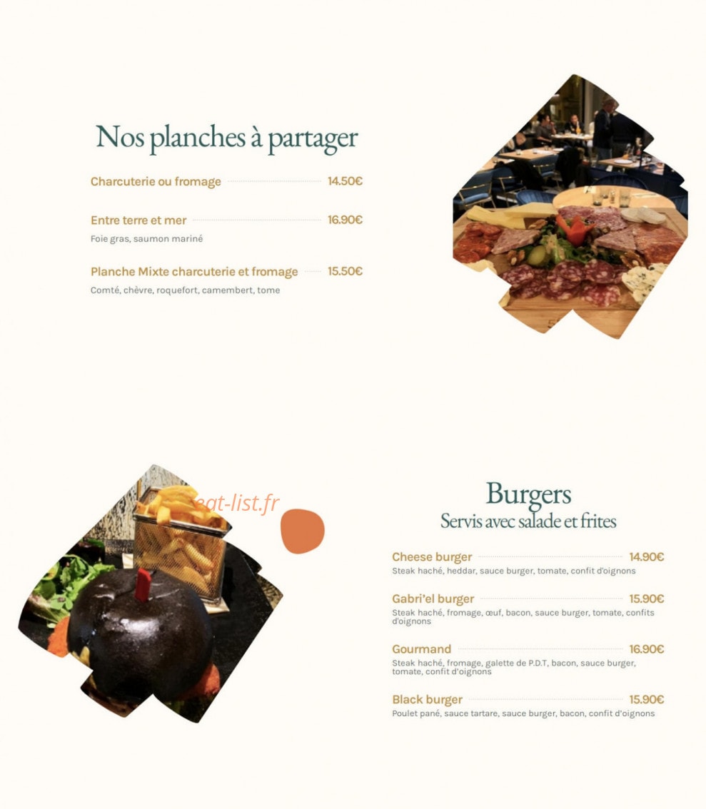 Le Gabri’el — carte page 2
