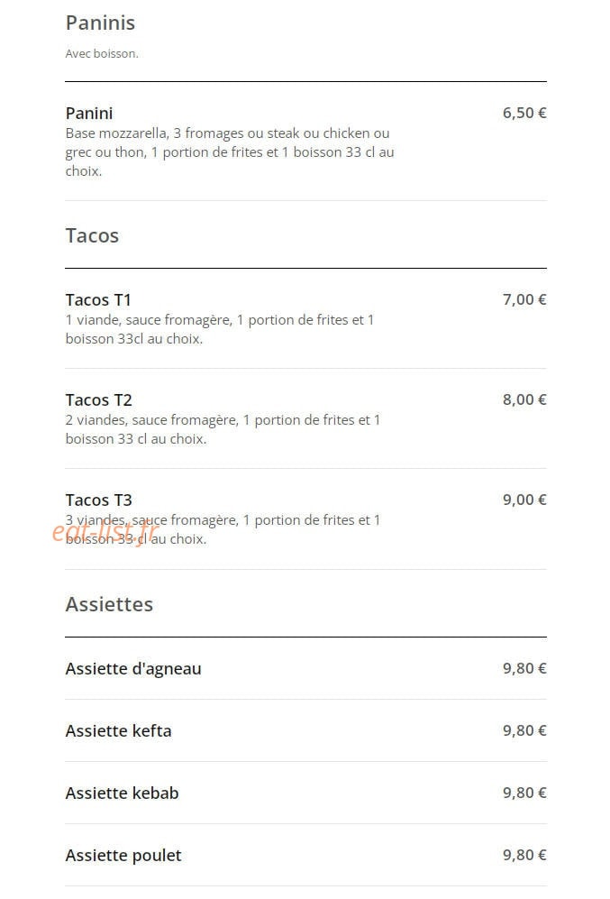 Le sésame — carte page 5